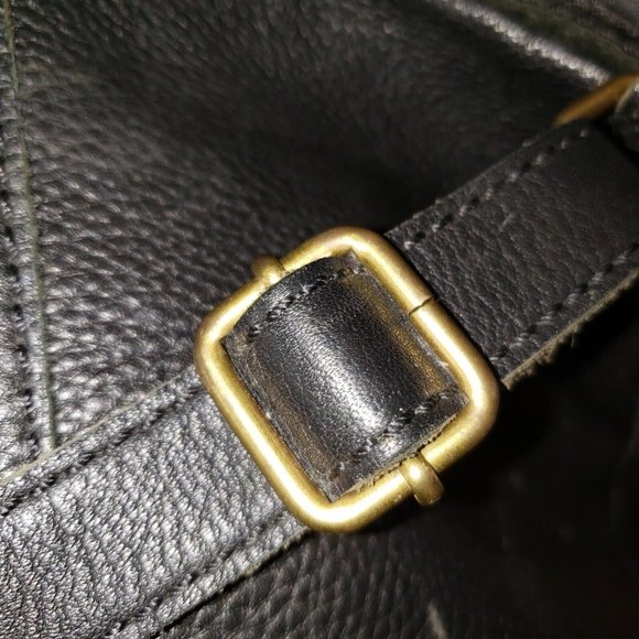 Women’s Leather Crossbody Bag FOSSIL Black Adjustable Strap - Picture 16 of 16